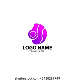 man headphone template logo design