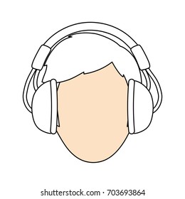 Man with headphones