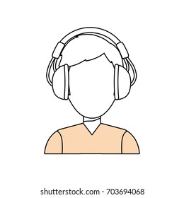Man with headphones