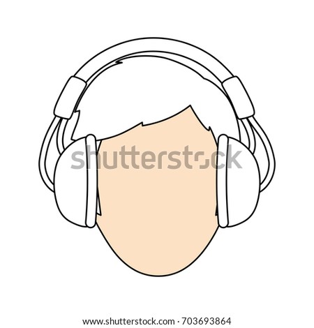 Man with headphones