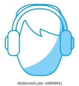 man with headphones icon