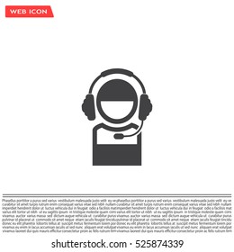 man with headphones vector icon