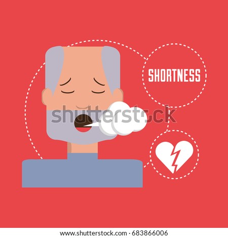 man with heart atack symptoms and condition