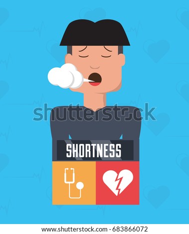 man with heart atack symptoms and condition