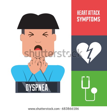 man with heart atack symptoms and condition