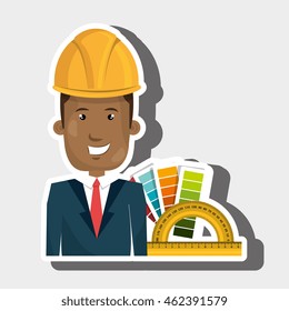 man helmet rules color vector illustration graphic