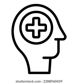 Man help icon outline vector. Child education. Learning disabled