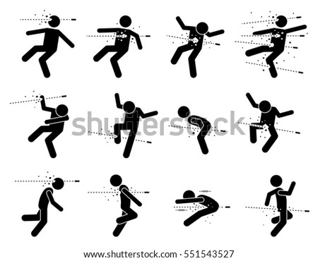 Man hit and killed by gunshot bullet on various parts of the body. The shooting includes head, chest, heart, abdomen, hand, leg, penis, private part, back, and buttock.