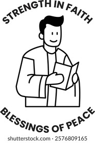 A man is holding a book and smiling