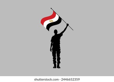 Ilustración vectorial de la República Árabe de Egipto, Ilustración de Egipto, Símbolo de patriotismo y libertad, Símbolo egipcio, África
