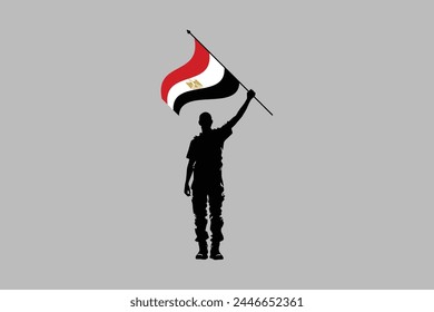 Ilustración vectorial de la República Árabe de Egipto, Ilustración de Egipto, Símbolo de patriotismo y libertad, Símbolo egipcio, África
