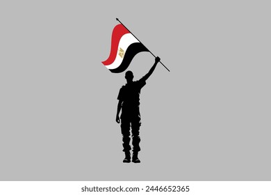 Ilustración vectorial de la República Árabe de Egipto, Ilustración de Egipto, Símbolo de patriotismo y libertad, Símbolo egipcio, África
