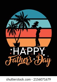 Man holding girl upward colorful illustration design for father's day t shirt vector, happy father's day