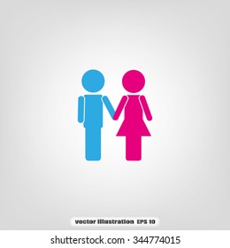 man holding hand woman