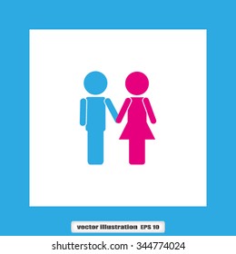 man holding hand woman