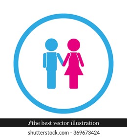 man holding hand woman