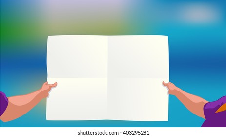 man holding paper