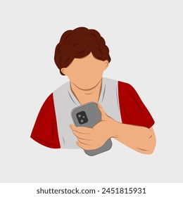 Man holding a phone, man with phone