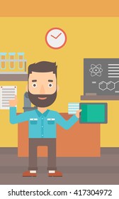 Man holding tablet computer.