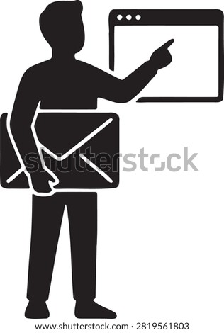 Man holding tablet and document