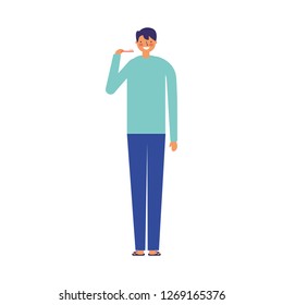 man holding toothbrush white background