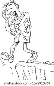 Man holding two smartphones, multitasking concept