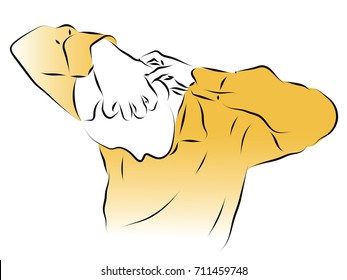 A man holds his