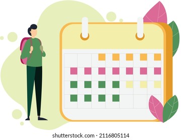 Man Holiday Plan Trip concept