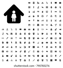 Man in home icon illustration isolated vector sign symbol. editable company icons vector set.