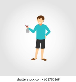 A man housekeeper design Vector