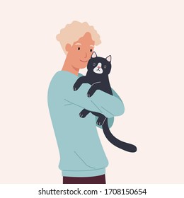 猫 抱っこ のイラスト素材 画像 ベクター画像 Shutterstock