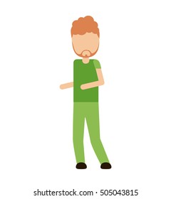 man human avatar isolated icon vector illustration design