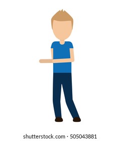 man human avatar isolated icon vector illustration design