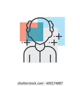 Man, human avatars icon 3 Color
