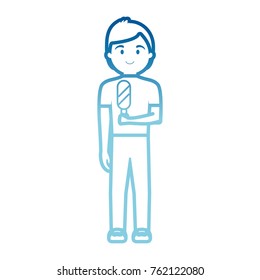 man with ice cream  vector illustration