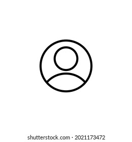 Icono del hombre. Símbolo vectorial de icono de avatar aislado