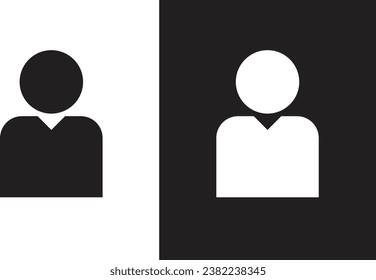 Icono de hombre blanco y negro
