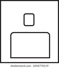 el icono de comando man de un cuadro se puede utilizar como icono de contacto o perfil