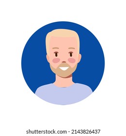icono del hombre en círculo sobre el fondo blanco