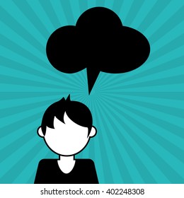 Man icon design , vector illustration