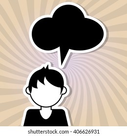 Man icon design , vector illustration