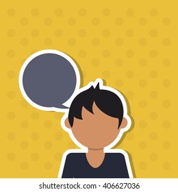 Man icon design , vector illustration