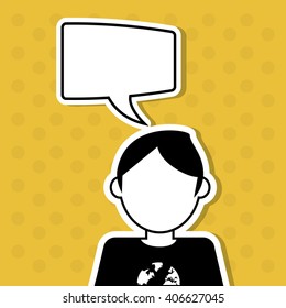 Man icon design , vector illustration