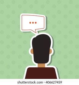 Man icon design , vector illustration