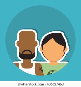 Man icon design , vector illustration