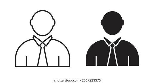 Man icon. doodle graphics vectors