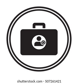 Man  icon. Flat design.