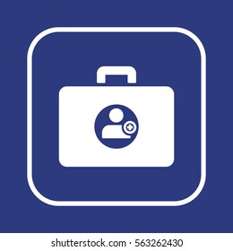 Man  icon. Flat design.