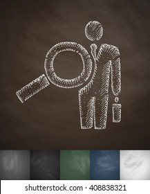 man icon. Hand drawn vector illustration