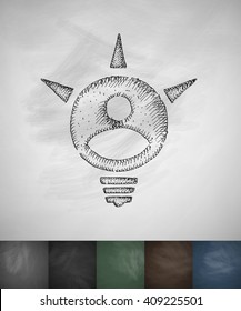 man icon. Hand drawn vector illustration